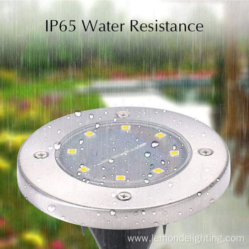 Solar Powered Led Light Disk Ground Light